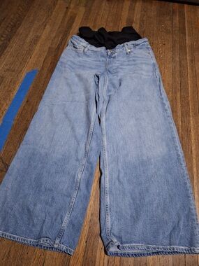 Gap Wide Leg Maternity Jeans - Light Blue